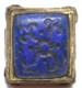 Rare Antique Afghan Carved Lapis Lazuli Ring In Solid Silver