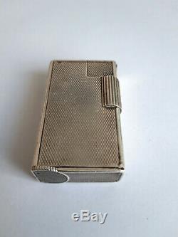 Rare Antique Gasoline Lighter In Sterling Silver, Circa 1930-40