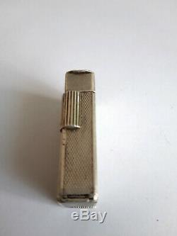 Rare Antique Gasoline Lighter In Sterling Silver, Circa 1930-40