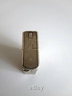 Rare Antique Gasoline Lighter In Sterling Silver, Circa 1930-40