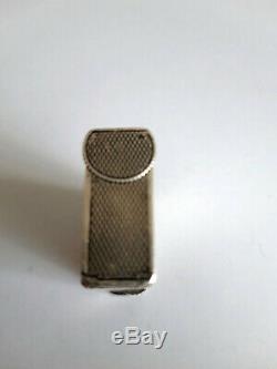 Rare Antique Gasoline Lighter In Sterling Silver, Circa 1930-40