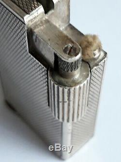 Rare Antique Gasoline Lighter In Sterling Silver, Circa 1930-40