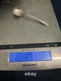 Rare Antique Mustard Spoon General Farmers Solid Silver/18th Century