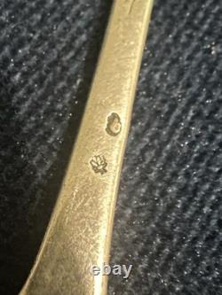 Rare Antique Mustard Spoon General Farmers Solid Silver/18th Century