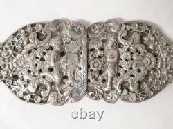 Rare Antique Silver Wedding Belt Asia Islamic Tribal 19th Century
