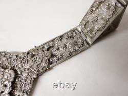 Rare Antique Silver Wedding Belt Asia Islamic Tribal 19th Century