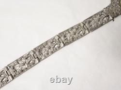 Rare Antique Silver Wedding Belt Asia Islamic Tribal 19th Century