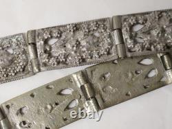 Rare Antique Silver Wedding Belt Asia Islamic Tribal 19th Century