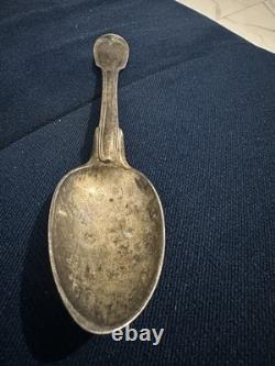 Rare Antique Spoon General Farmers SOLID SILVER/18th Century, XVIIIth