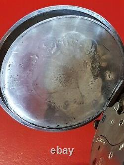 Rare Antique Watch Tabor Silver Solid Lion Dial