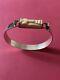 Rare Art Deco Creator Opening Bracelet Antique Solid Silver, Carved, Hallmarked