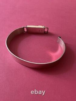 Rare Art Deco Creator Opening Bracelet Antique Solid Silver, Carved, Hallmarked