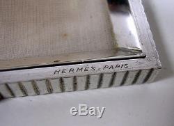 Rare Hermes Poudrier Silver & Gold Old Collection