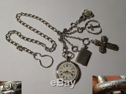Rare Lady Of Old Watch Shows And Charms With Silver