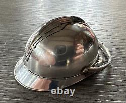 Rare Miniature Ancient Adrian Silver Solid Helmet