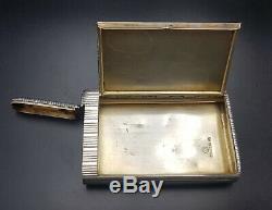 Rare Old Case Pyrogenic In Russian Cigarette Cigarette Case Russian Solid Silver