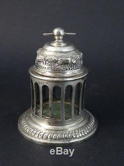 Rare Old Ink Silver Caged Animal Decoration XIX