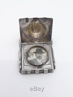 Rare Old Photo Holder Haversac Ace Sterling Silver 42 Ric