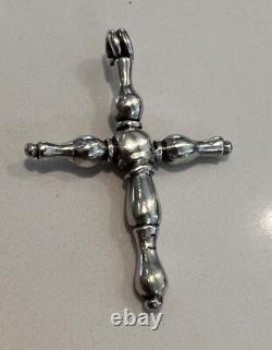 Rare Regional Cross 17th/18th Century Solid Silver