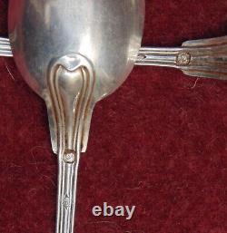 Rare ancient very pretty 6 moka spoons solid silver Minerva controlled 81.56 grams