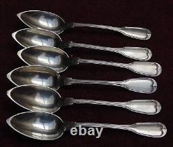 Rare ancient very pretty 6 moka spoons solid silver Minerva controlled 81.56 grams