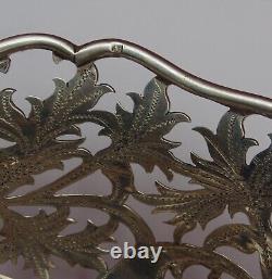 Rare and beautiful antique solid silver cup foreign control 246 grams