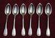 Rare And Very Beautiful Antique 6 Solid Silver Moka Spoons Minerve Controlled 81.56 Grams