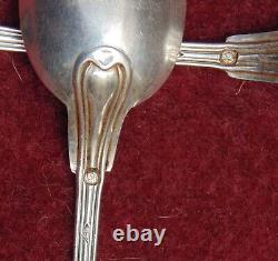Rare and very beautiful antique 6 solid silver Moka spoons Minerve controlled 81.56 grams