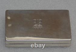 Rare magnificent antique solid silver box signed G. Petochi Roma 800 67.21 grm