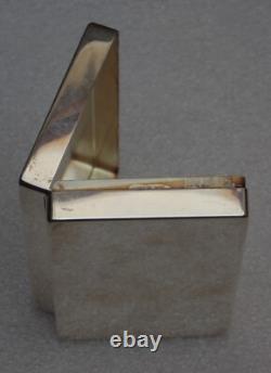 Rare magnificent antique solid silver box signed G. Petochi Roma 800 67.21 grm