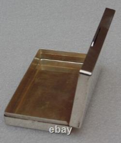 Rare magnificent antique solid silver box signed G. Petochi Roma 800 67.21 grm