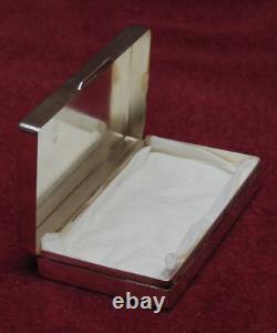 Rare magnificent antique solid silver box signed G. Petochi Rome 800 67.21 g