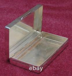 Rare magnificent antique solid silver box signed G. Petochi Rome 800 67.21 g