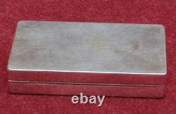 Rare magnificent antique solid silver box signed G. Petochi Rome 800 67.21 g