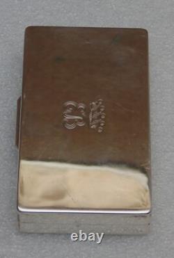 Rare magnificent antique solid silver box signed G. Petochi Rome 800 67.21 g