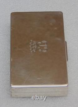 Rare magnificent antique solid silver box signed G. Petochi Rome 800 67.21 g
