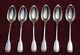 Rare Very Pretty Ancient 6 Moka Spoons Solid Silver Minerva Controlled 81.56 Grams