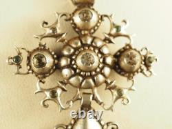 Regional Cross Old Norman Quadrille Solid Silver Antique Cross