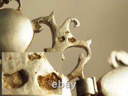 Regional Cross Old Norman Quadrille Solid Silver Antique Cross