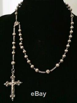 Rosary Ancient Superb Job In Solid Silver