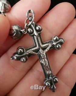 Rosary Ancient Superb Job In Solid Silver