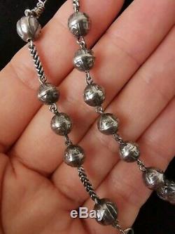 Rosary Ancient Superb Job In Solid Silver