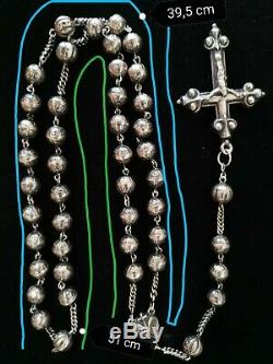 Rosary Ancient Superb Job In Solid Silver