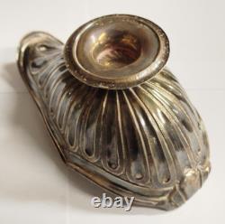 SILVER INCENSE BURNER Massive Old Decorative Stamps 39VB3 19/12