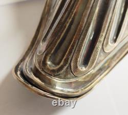 SILVER INCENSE BURNER Massive Old Decorative Stamps 39VB3 19/12