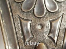 SILVER INCENSE BURNER Massive Old Decorative Stamps 39VB3 19/12