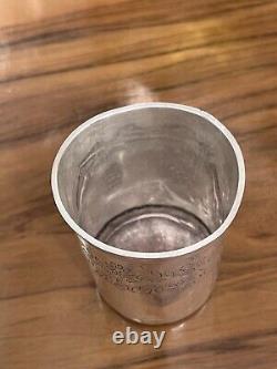 SOLID SILVER/ Old MINERVA HALLMARK TROPHY / FLORAL DECORATION / 62 G / 1851