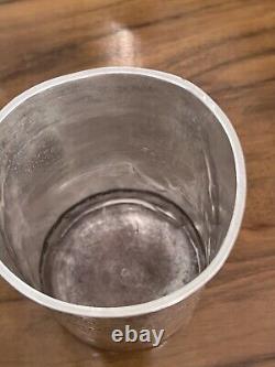 SOLID SILVER/ Old MINERVA HALLMARK TROPHY / FLORAL DECORATION / 62 G / 1851