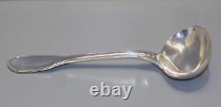 SUPERB ANTIQUE SOLID SILVER SAUCE SPOON Minerva Hallmark DISPLAY CASE