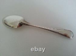 SUPERB BOX SET 12 old SOLID SILVER MOCHA SPOONS MO M. R. To identify